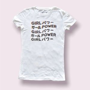 Girl Power Graphic T-Shirt, Size XS